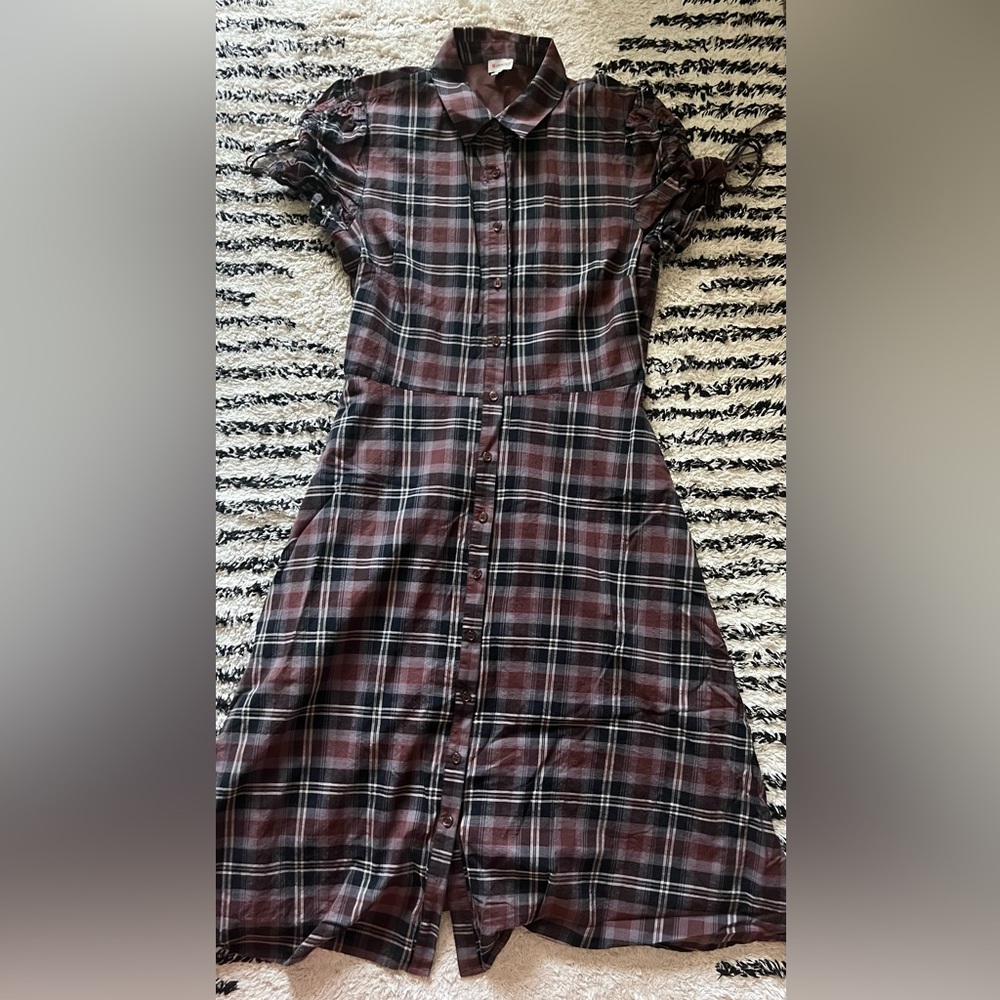 Plaid Cremieux dress